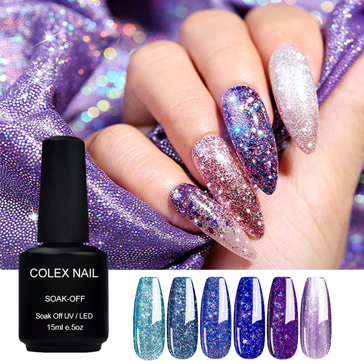 Chunky bletter gel lak