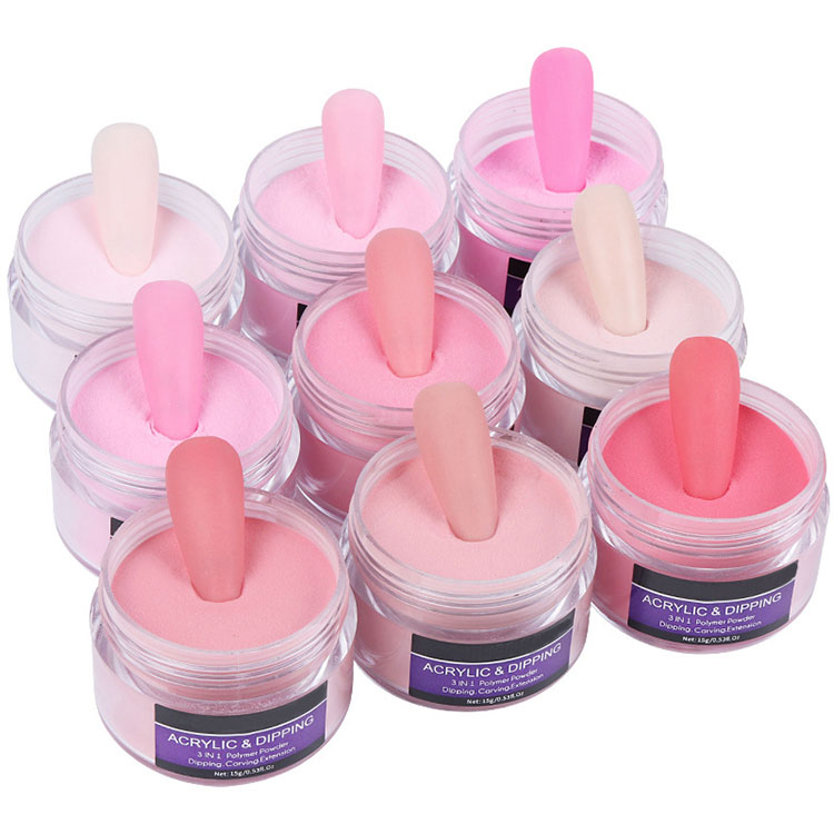 Pink Clear Dipping Powder Akrilni puder za nohte
